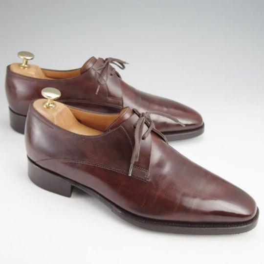 極上★ジョンロブ 6E【現行定価30万円程度★プレステージライン/LUFFIELD/8000ラスト】ミュージアムカーフ/濃茶/JOHN LOBB★j690