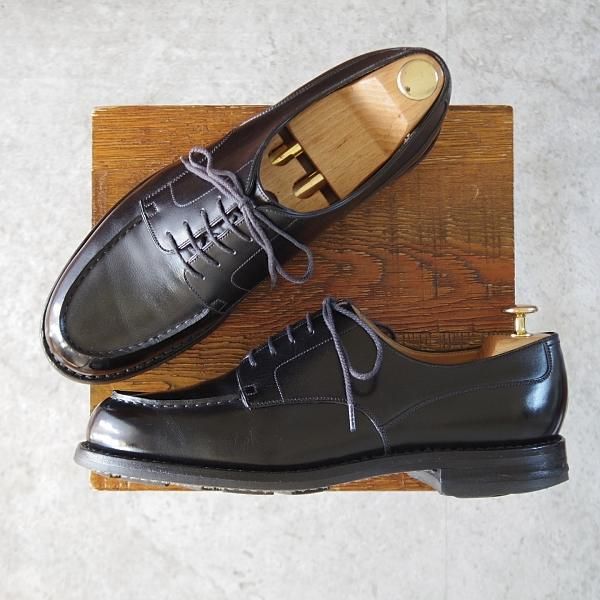 極上★J.M.ウエストン 8D【現行定価￥154,000-★ゴルフ/GOLF】641/31ラスト/Uチップ/ボックスカーフ/黒/Weston/ウェストン★j691