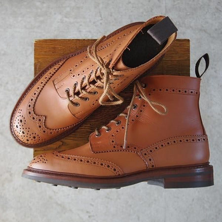未使用★トリッカーズ SIZE 8【定価￥132,000-★ダイナイトソール仕様/STOW/シーシェイド】ストウ/5634/ブーツ/茶/Tricker's★j692