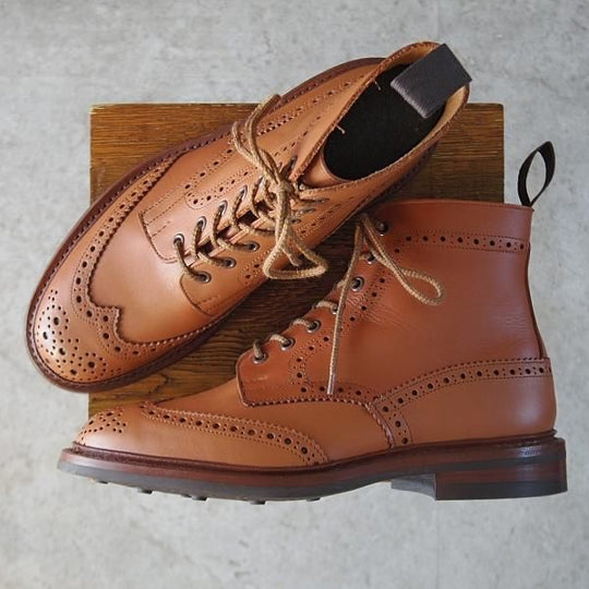 未使用★トリッカーズ SIZE 8【定価￥132,000-★ダイナイトソール仕様/STOW/シーシェイド】ストウ/5634/ブーツ/茶/Tricker's★j692