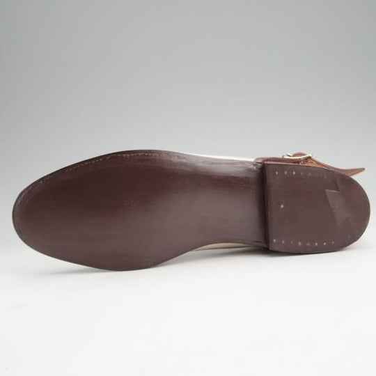 未使用★(英)シュナイダーブーツ SIZE 6【極希少★ジョッパーブーツ/キャンバス×カーフ】52ラスト/BRACKEN/茶/SCHNIEDER BOOTS★j693