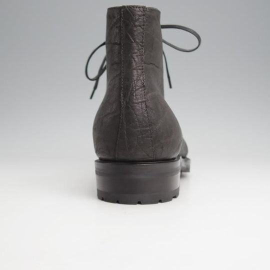 未使用★(伊)F.LLIジャコメッティ SIZE 40.5【貴重★象革/エレファントレザー/モンキーブーツ】FG400/PIATRラスト/黒/Giacometti★j694