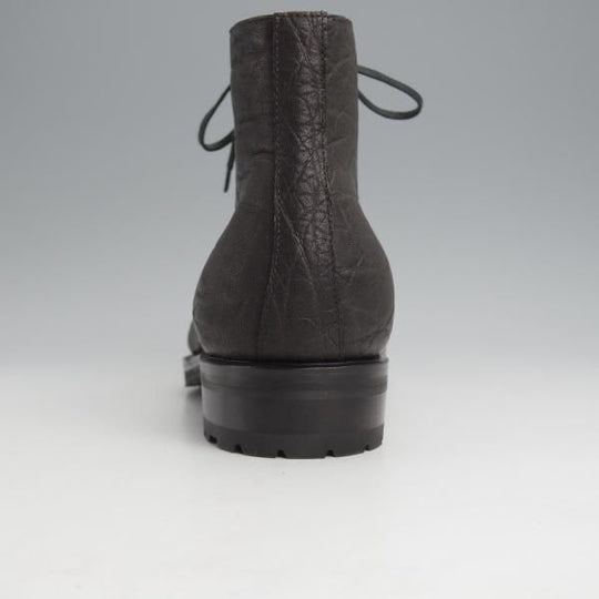 未使用★(伊)F.LLIジャコメッティ SIZE 40.5【貴重★象革/エレファントレザー/モンキーブーツ】FG400/PIATRラスト/黒/Giacometti★j694