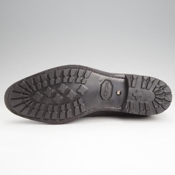 未使用★(伊)F.LLIジャコメッティ SIZE 40.5【貴重★象革/エレファントレザー/モンキーブーツ】FG400/PIATRラスト/黒/Giacometti★j694