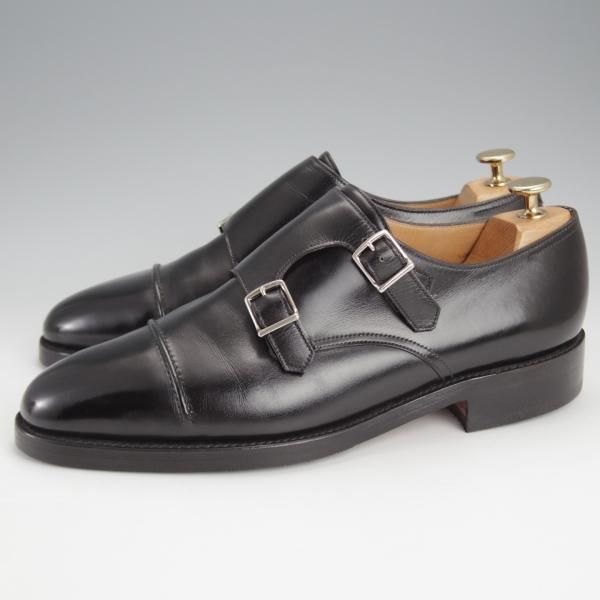 極上★ジョンロブ 8E【現行定価￥250,800-★WILLIAM 2/ウィリアム 2】9795Rラスト/ダブルモンク/カーフ/黒/JOHN LOBB★j697