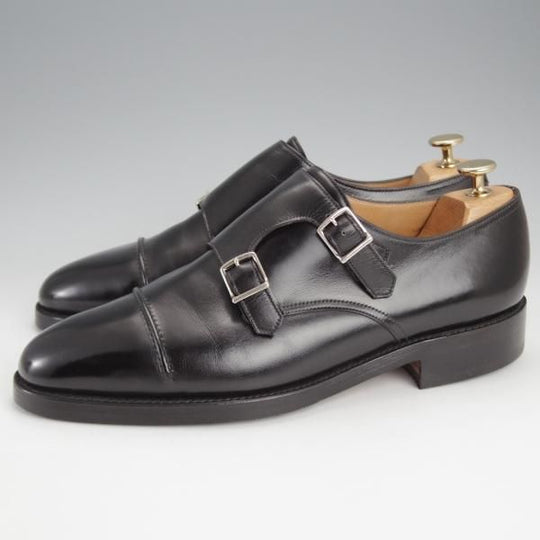 極上★ジョンロブ 8E【現行定価￥250,800-★WILLIAM 2/ウィリアム 2】9795Rラスト/ダブルモンク/カーフ/黒/JOHN LOBB★j697