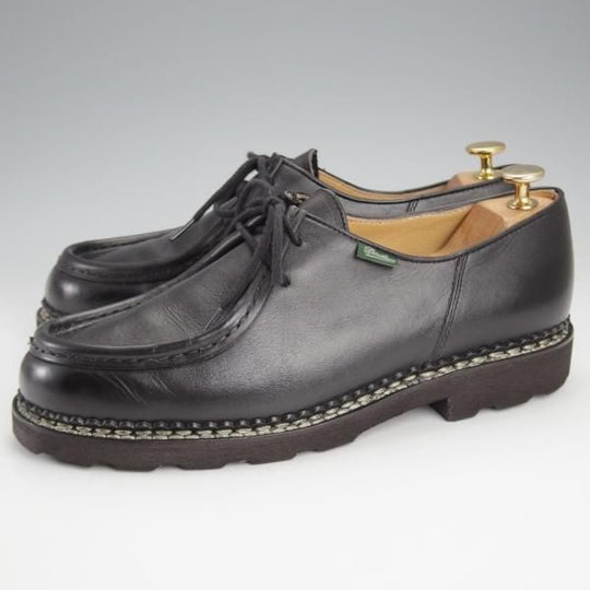 極美品★パラブーツ SIZE 41.5【定価￥94,600-★ミカエル/MICHAEL】チロリアンシューズ/リスレザー/NOIR/黒/Paraboot★j698