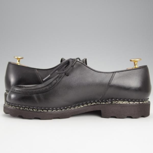 極美品★パラブーツ SIZE 41.5【定価￥94,600-★ミカエル/MICHAEL】チロリアンシューズ/リスレザー/NOIR/黒/Paraboot★j698