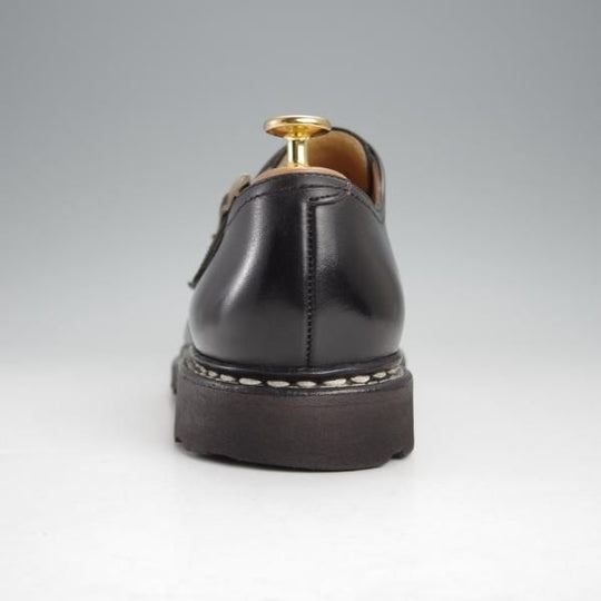 極美品★パラブーツ SIZE 8【定価￥96,800-★ウィリアム/WILLIAM】マルシェソール/ダブルモンク/リスレザー/NOIR/黒/Paraboot★j699