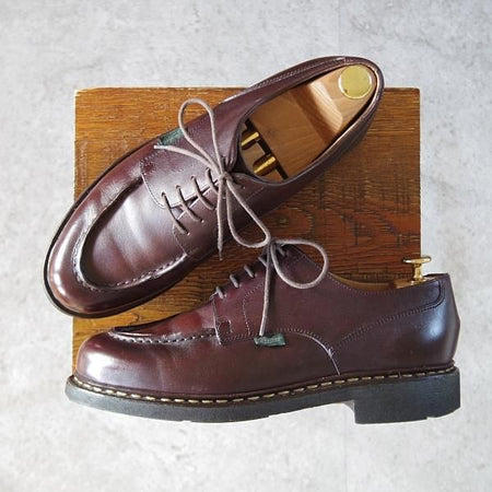 極上★パラブーツ SIZE 7.5【定価￥96,800-★シャンボード/CHAMBORD】TEXソール/リスレザー/カフェ/CAFE/Uチップ/メンズ/Paraboot★j700