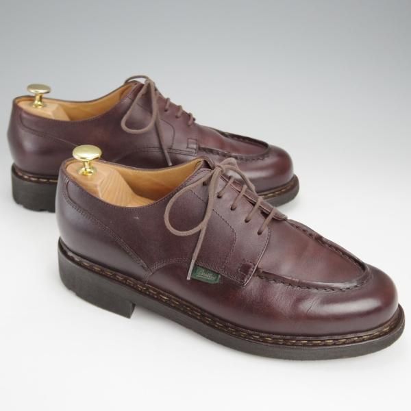 極上★パラブーツ SIZE 7.5【定価￥96,800-★シャンボード/CHAMBORD】TEXソール/リスレザー/カフェ/CAFE/Uチップ/メンズ/Paraboot★j700