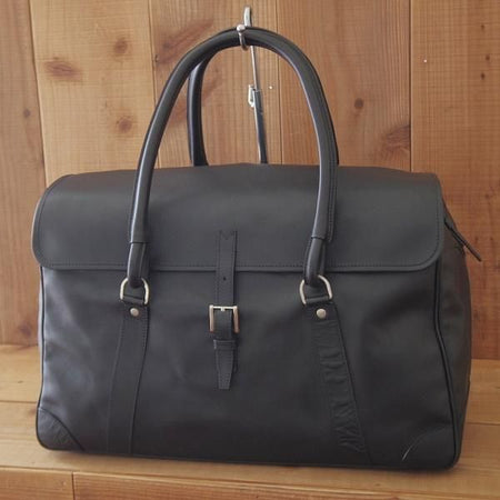 美品★ダンヒル/dunhill【販売時定価995ポンド（15万円程度）★スペイン製/レザー/ボストンバッグ】黒/メンズ/ビジネス/バッグ★N5866