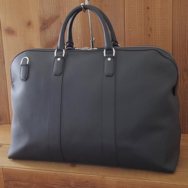 極美品★ダンヒル/dunhill【定価￥199,800-★HAMPSTED/ハムステッド/トラベルバッグ】レザー/ボストンバッグ/紺/ビジネス/バッグ/鞄★N5867