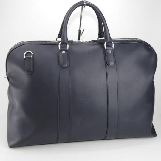 極美品★ダンヒル/dunhill【定価￥199,800-★HAMPSTED/ハムステッド/トラベルバッグ】レザー/ボストンバッグ/紺/ビジネス/バッグ/鞄★N5867