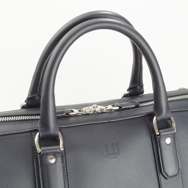 極美品★ダンヒル/dunhill【定価￥199,800-★HAMPSTED/ハムステッド/トラベルバッグ】レザー/ボストンバッグ/紺/ビジネス/バッグ/鞄★N5867