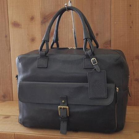 極上★ダンヒル/dunhill【定価￥155,400-★Bladon 24 Hour Bag/オーバーナイトバッグ】レザー/黒/メンズ/ビジネス/バッグ/革/鞄★N5868