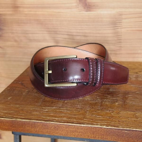 極上★(スペイン製)カルミナ 85cm/34インチ【定価￥33,000-★コードバン仕様/赤茶】ベルト/レザー/本革/ビジネス/メンズ/CARMINA★j701