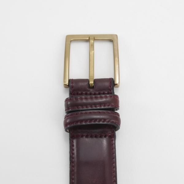 極上★(スペイン製)カルミナ 85cm/34インチ【定価￥33,000-★コードバン仕様/赤茶】ベルト/レザー/本革/ビジネス/メンズ/CARMINA★j701