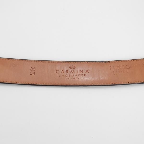 極上★(スペイン製)カルミナ 85cm/34インチ【定価￥33,000-★コードバン仕様/赤茶】ベルト/レザー/本革/ビジネス/メンズ/CARMINA★j701