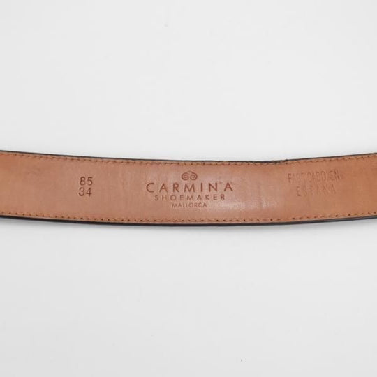 極上★(スペイン製)カルミナ 85cm/34インチ【定価￥33,000-★コードバン仕様/赤茶】ベルト/レザー/本革/ビジネス/メンズ/CARMINA★j701