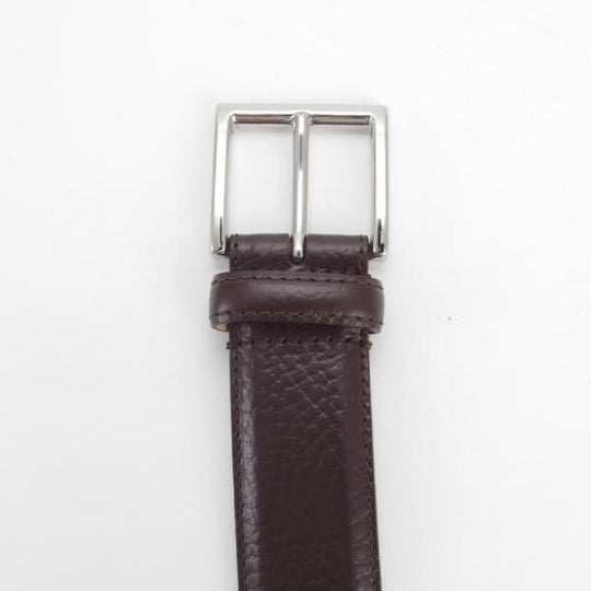 極上★クロケット&ジョーンズ 32インチ【定価2.4万円程度★ベルト/シボ革/濃茶】メンズ/レザー/革/Crockett&Jones★j702