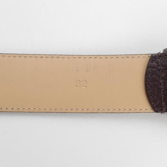 極上★クロケット&ジョーンズ 32インチ【定価2.4万円程度★ベルト/シボ革/濃茶】メンズ/レザー/革/Crockett&Jones★j702