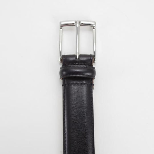 極美品★クロケット&ジョーンズ 34インチ【定価￥24,200-★ベルト/カーフ/黒】8500S/C01/メンズ/レザー/革/Crockett&Jones★j703