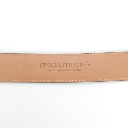 極美品★クロケット&ジョーンズ 34インチ【定価￥24,200-★ベルト/カーフ/黒】8500S/C01/メンズ/レザー/革/Crockett&Jones★j703