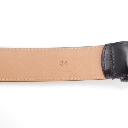 極美品★クロケット&ジョーンズ 34インチ【定価￥24,200-★ベルト/カーフ/黒】8500S/C01/メンズ/レザー/革/Crockett&Jones★j703