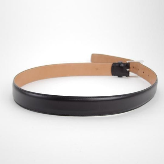 極美品★クロケット&ジョーンズ 34インチ【定価￥24,200-★ベルト/カーフ/黒】8500S/C01/メンズ/レザー/革/Crockett&Jones★j703