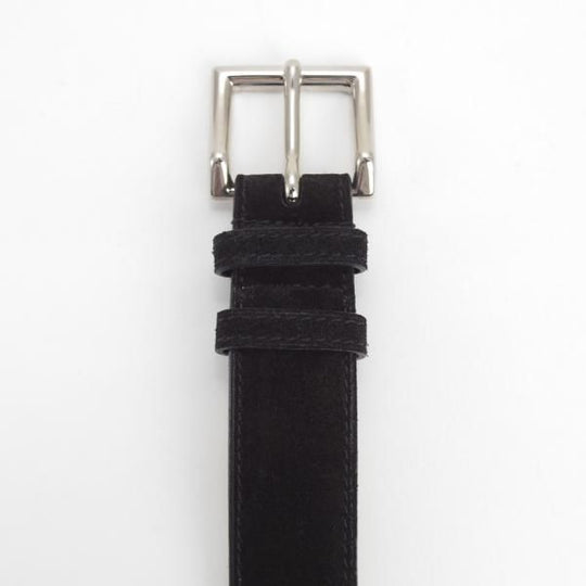 極美品★ジョンロブ 80cm/32インチ程度【現行定価￥90,200-★ベルト/スエード/黒】メンズ/革/レザー/JOHN LOBB★j704