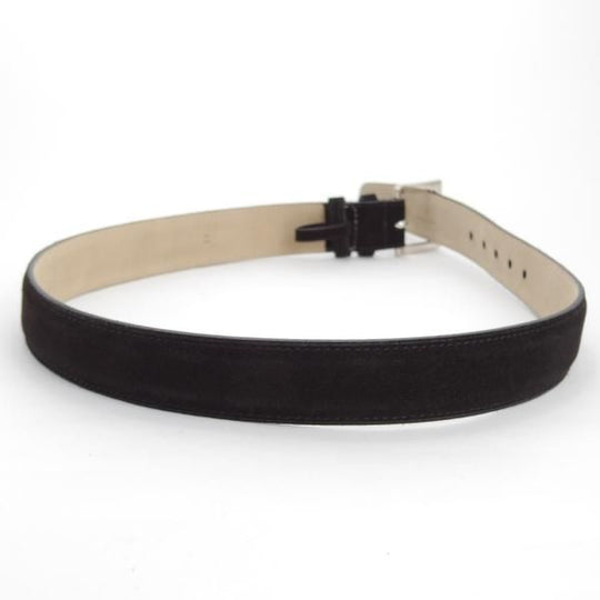 極美品★ジョンロブ 80cm/32インチ程度【現行定価￥90,200-★ベルト/スエード/黒】メンズ/革/レザー/JOHN LOBB★j704