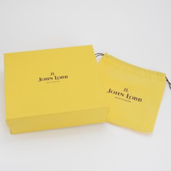 極美品★ジョンロブ 80cm/32インチ程度【現行定価￥90,200-★ベルト/スエード/黒】メンズ/革/レザー/JOHN LOBB★j704