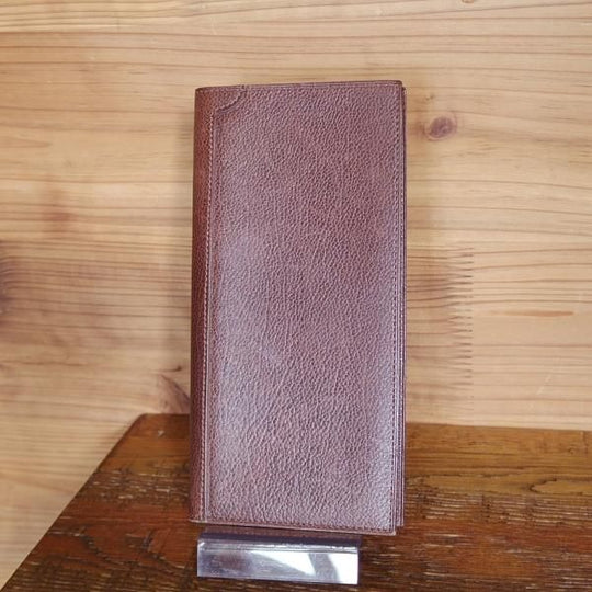 極上★ジョンロブ/JOHN LOBB【貴重★パスケース/チケットケース】シボ革/濃茶/メンズ★j705