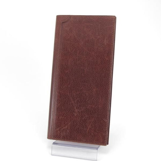 極上★ジョンロブ/JOHN LOBB【貴重★パスケース/チケットケース】シボ革/濃茶/メンズ★j705