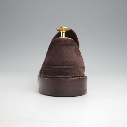 極美品★トリッカーズ SIZE 8.5【定価10万円以上★ADAM/アダム/M7956】コインローファー/ビーフロール/スエード/濃茶/Tricker's★j714