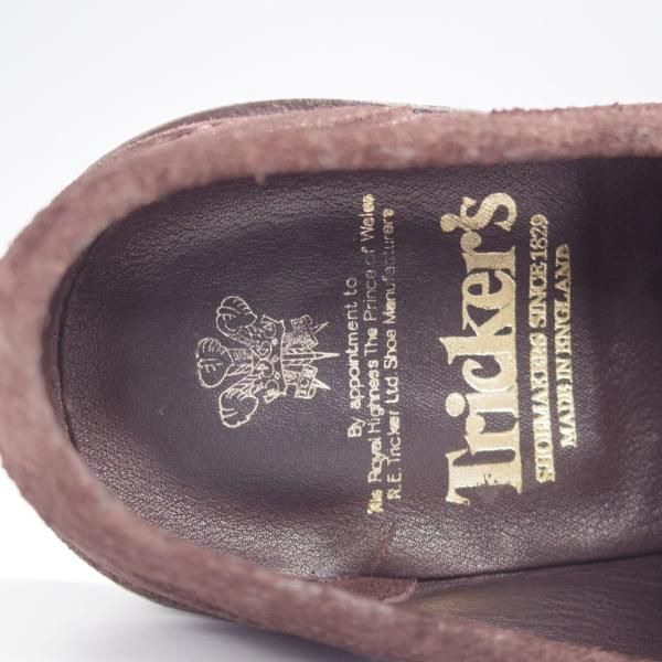極美品★トリッカーズ SIZE 8.5【定価10万円以上★ADAM/アダム/M7956】コインローファー/ビーフロール/スエード/濃茶/Tricker's★j714