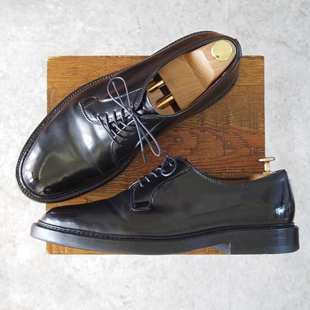 極上★オールデン 8.5E【定価￥171,600-★コードバン仕様/9901】バリーラスト/プレーントゥ/黒/メンズ/ALDEN★j718