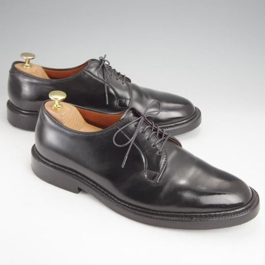 極上★オールデン 8.5E【定価￥171,600-★コードバン仕様/9901】バリーラスト/プレーントゥ/黒/メンズ/ALDEN★j718