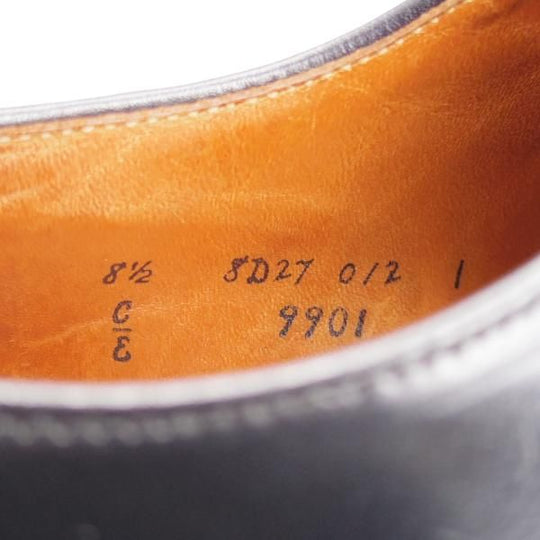 極上★オールデン 8.5E【定価￥171,600-★コードバン仕様/9901】バリーラスト/プレーントゥ/黒/メンズ/ALDEN★j718