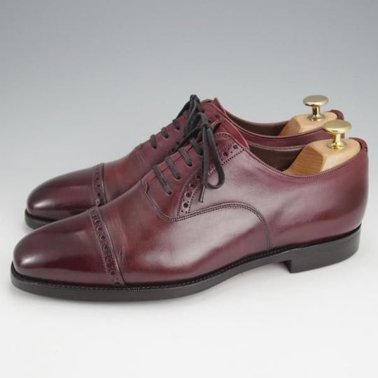 極上★(英)グレンソン 7E【現行定価￥98,890-★MACCLESFIELD/クォーターブローグ】カーフ/赤茶/メンズ/GRENSON★j720