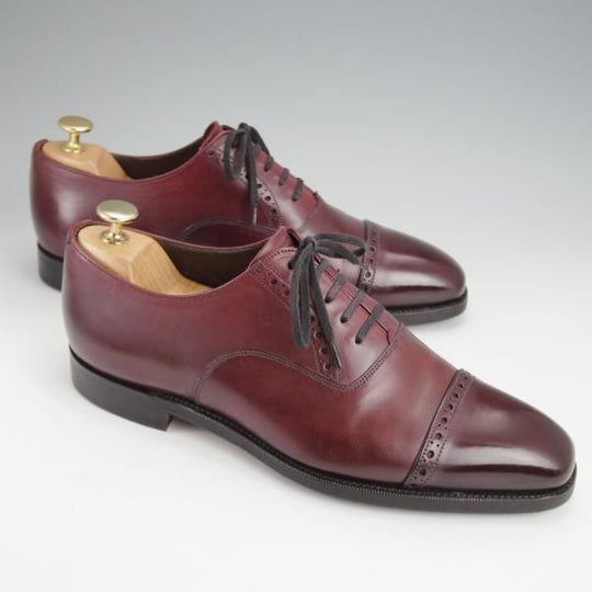 極上★(英)グレンソン 7E【現行定価￥98,890-★MACCLESFIELD/クォーターブローグ】カーフ/赤茶/メンズ/GRENSON★j720