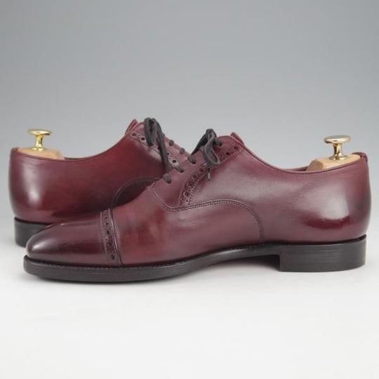極上★(英)グレンソン 7E【現行定価￥98,890-★MACCLESFIELD/クォーターブローグ】カーフ/赤茶/メンズ/GRENSON★j720