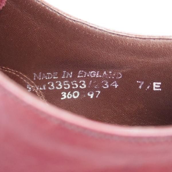 極上★(英)グレンソン 7E【現行定価￥98,890-★MACCLESFIELD/クォーターブローグ】カーフ/赤茶/メンズ/GRENSON★j720