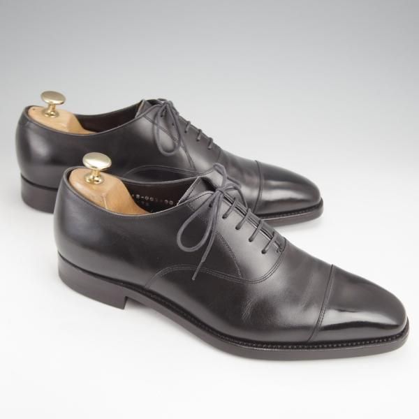 極上★三陽山長 SIZE 7.5【定価￥80,300-★友之介/R309ラスト】ストレートチップ/カーフ/黒/メンズ/TOMONOSUKE/Sanyo Yamacho★j721