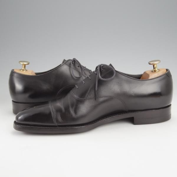 極上★三陽山長 SIZE 7.5【定価￥80,300-★友之介/R309ラスト】ストレートチップ/カーフ/黒/メンズ/TOMONOSUKE/Sanyo Yamacho★j721