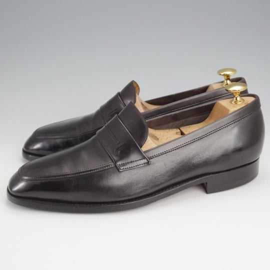 ★ジョンロブ 6.5E【貴重★ミュージアムカーフ/KIPLING/4596ラスト】コインローファー/スリッポン/黒/JOHN LOBB★j722