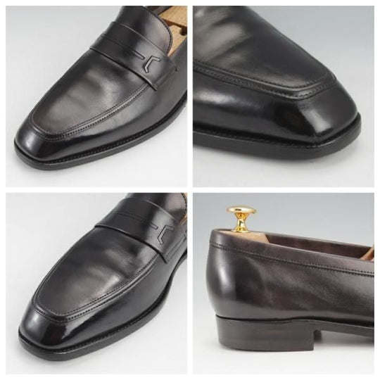 ★ジョンロブ 6.5E【貴重★ミュージアムカーフ/KIPLING/4596ラスト】コインローファー/スリッポン/黒/JOHN LOBB★j722