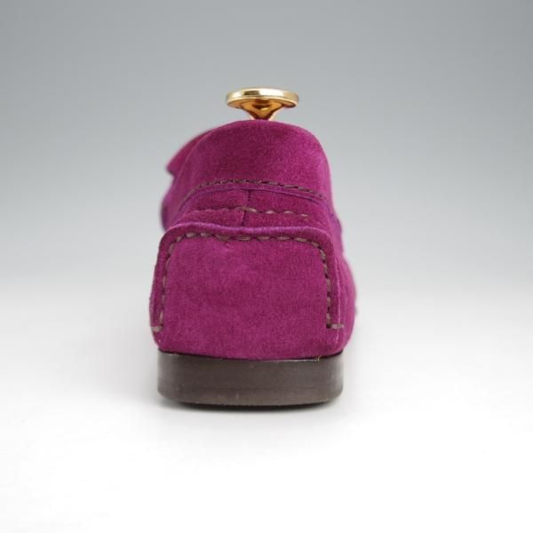 極美品★(米)トム・フォード SIZE 7【★タッセルローファー/キルト】スエード/パープル/メンズ/TOM FORD★j723