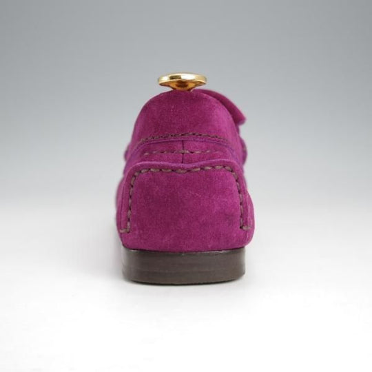 極美品★(米)トム・フォード SIZE 7【★タッセルローファー/キルト】スエード/パープル/メンズ/TOM FORD★j723